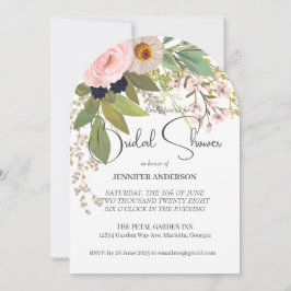 Spring Garden Floral Bouquet Brautparty Einladung