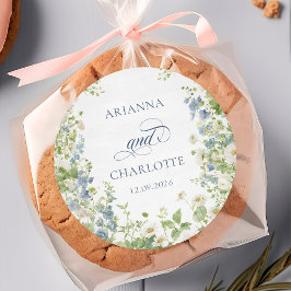 Spring Garden Floral Wedding Sticker