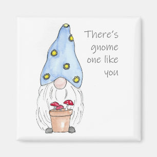 Spring Garden Gnome Magnet