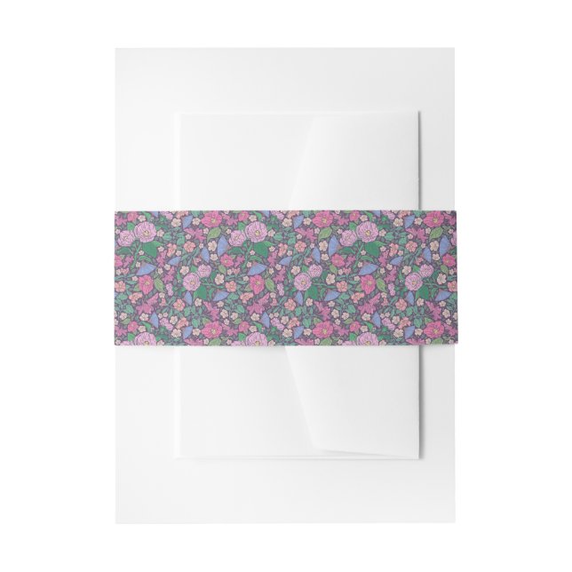Spring Garden Mother's Day Poppies japanische Fans Einladungsbanderole (Vorderseite Beispiel)