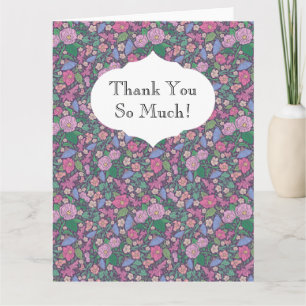 Spring Garden Mother's Day Poppies japanische Fans Karte