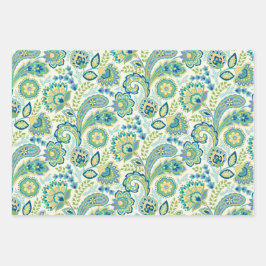 Spring Garden Paisley Geschenkpapier Set