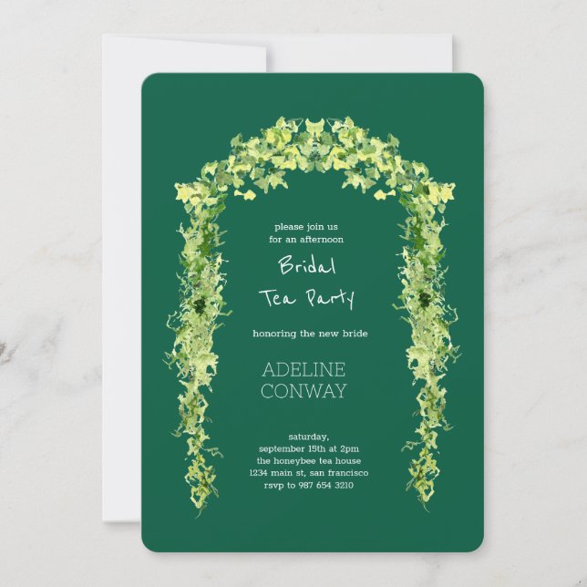 Spring Gate Garden Brautparty Celebration Einladung (Vorderseite)