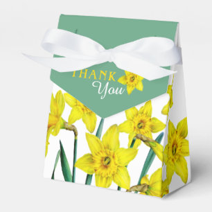 Spring Gelbe Daffodien Kunst Dankeschön Geschenk Geschenkschachtel