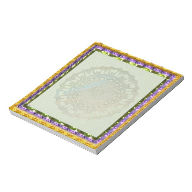 Spring Gem Mandala Notizblock (Rotiert)
