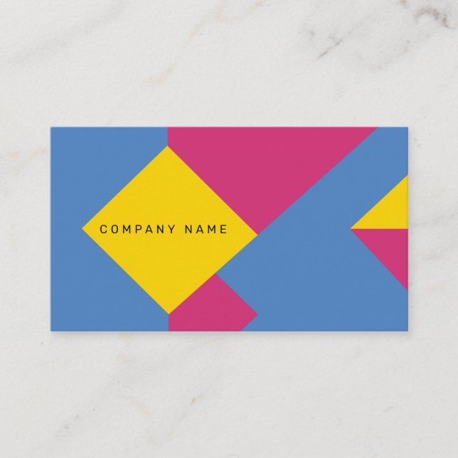 Spring Geometry Business Card Visitenkarte (Vorderseite)