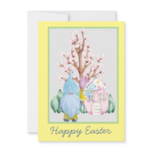 Spring Gnome Zuhause Happy Oaster Card