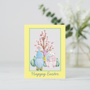 Spring Gnome Zuhause Happy Oaster Card Postkarte