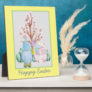 Spring Gnome Zuhause Happy Oaster Fotoplatte