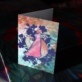 Spring Goddess Butterfly Art Karte