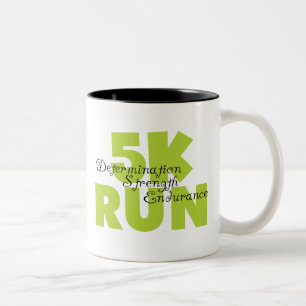 Spring Green 5K Run Zweifarbige Tasse
