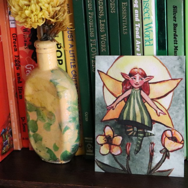 Spring Green Fairy Feiertagspostkarte (Von Creator hochgeladen)