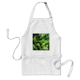 Spring Green Ferns boho botanisch Schürze