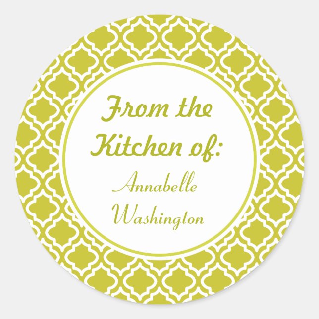Spring Green Kitchen Stickers (Vorderseite)