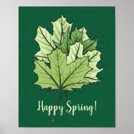 Spring Green Maple Verlasse Nature Lover Poster