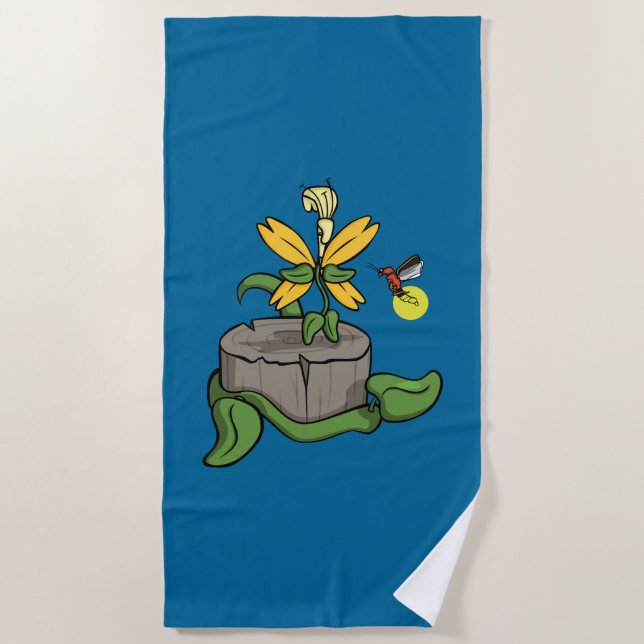 Spring Greet Summer Beach Handtuch (Vorderseite)