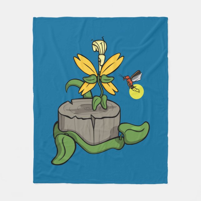 Spring Greet Summer Fleece Blanket (Vorderseite)