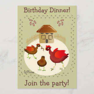 Spring Hähnchen Art Card jeder Anlass anpassen! Einladung