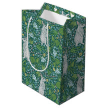 Spring Hares Pussy Willow Aquamarin Garden Gift Ba
