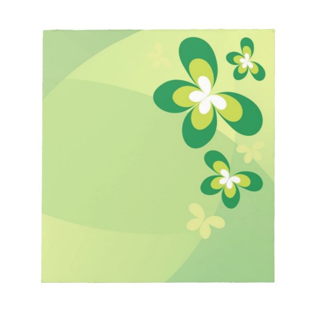 Spring hat Notepad Notizblock (Vorderseite)