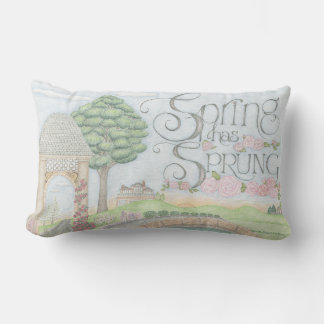 Spring hat Sprung Throw Kissen
