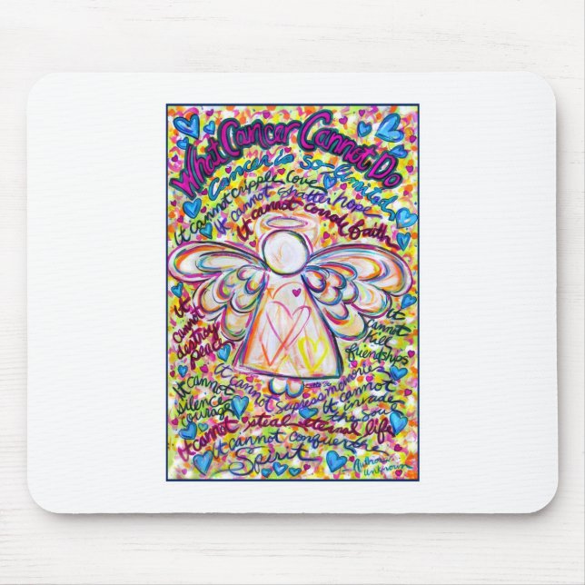 Spring Hearts Angel Mousepad (Vorne)