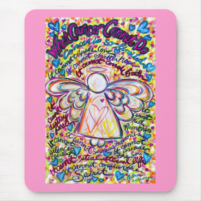 Spring Hearts Angel Mousepad (Vorne)