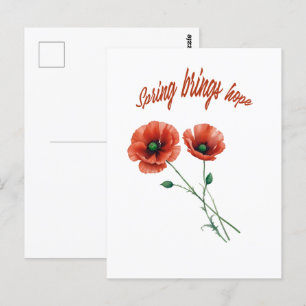"Spring Hope Postcard" Postkarte