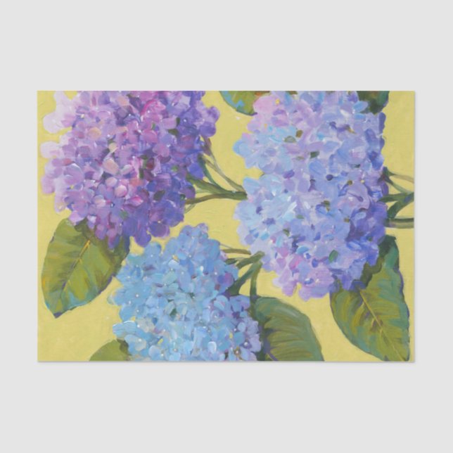Spring Hydrangeas I Seidenpapier (Vorderseite)