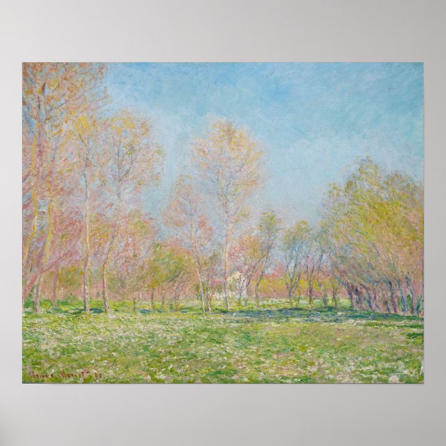 Spring in Giverny by Claude Monet Poster (Vorne)