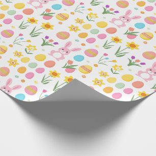 Spring in Joy! Osterhase und trockenes Wrapping Geschenkpapier