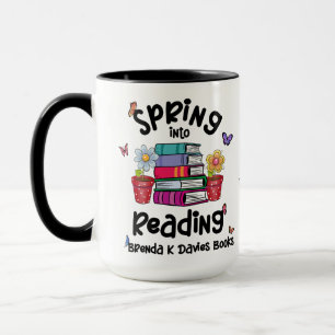 Spring in Reading Brenda K Davies Books Tasse