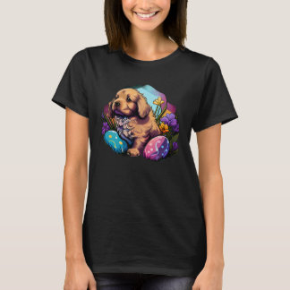 Spring into Easter with this cute Dog Illustration T-Shirt