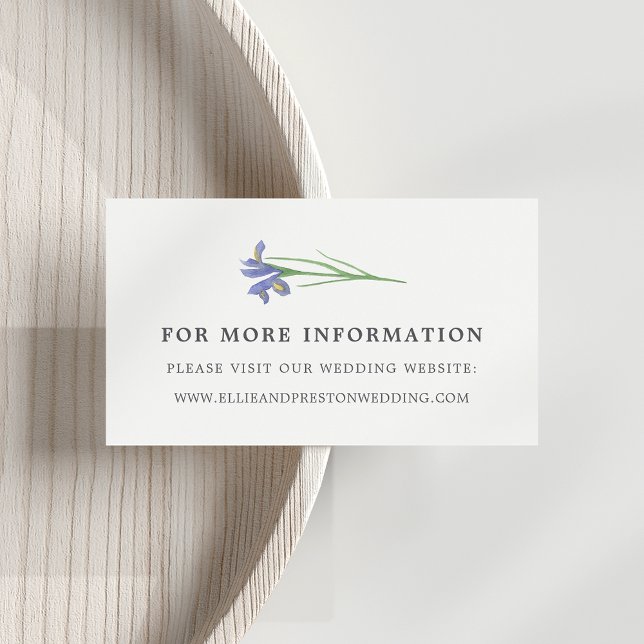 Spring Iris | Blumenzettel Begleitkarte (Von Creator hochgeladen)