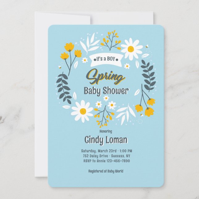 Spring Is Here Einladung (Vorderseite)