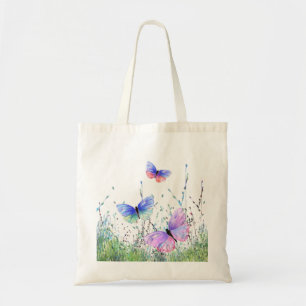 Spring Joy - farbenfrohe Schmetterlinge fliegen in Tragetasche