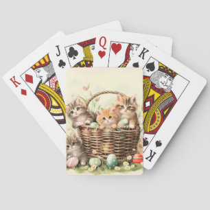 Spring Kitten Oaster Basket Spielkarten