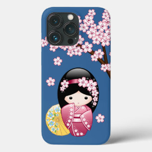 Spring Kokeshi Doll - Niedliches japanisches Geish Case-Mate iPhone Hülle