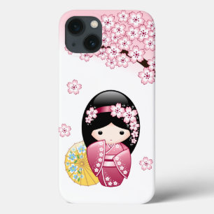 Spring Kokeshi Doll - Niedliches japanisches Geish Case-Mate iPhone Hülle