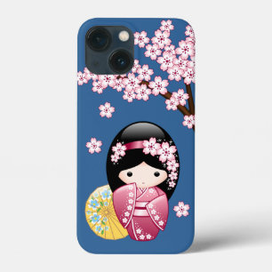 Spring Kokeshi Doll - Niedliches japanisches Geish Case-Mate iPhone Hülle
