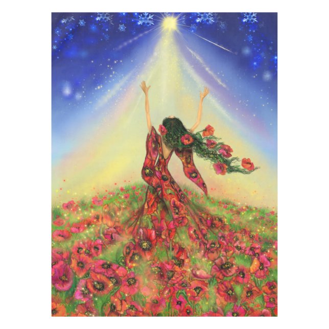 Spring Lady Tablecloth Tischdecke (Vorderseite)