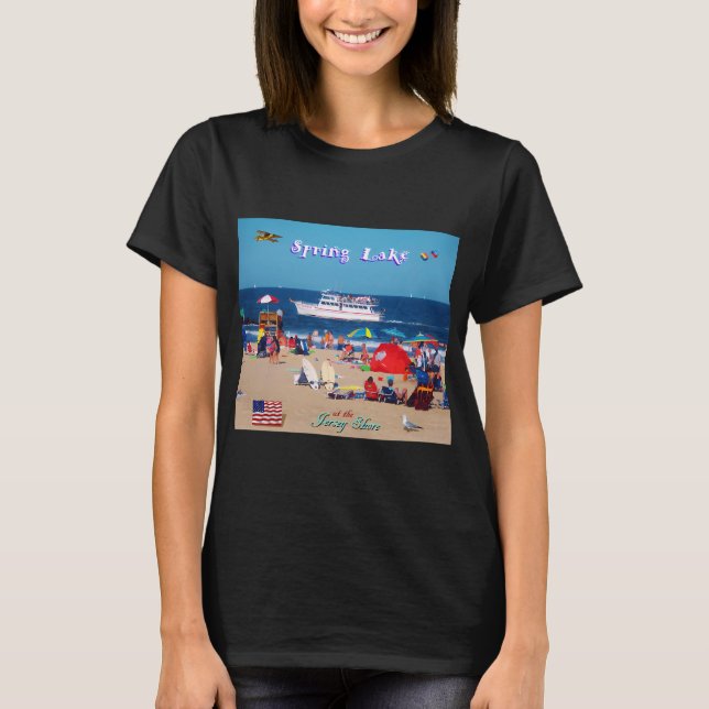Spring Lake Beach NJ T-Shirt (Vorderseite)