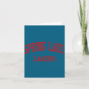 Spring Lake High School HS Spring Lake MI Vintage Karte