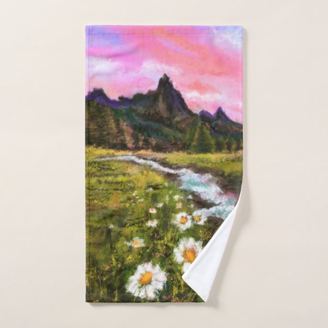 Spring Landscape - Flowering (Serviette à main)