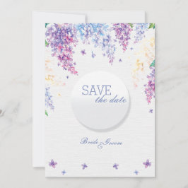 Spring Lilac Blume Floral Wedding SPEICHERN das Da Save The Date