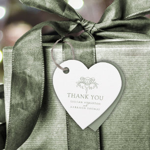 Spring Lilie elegante Weise Hochzeit danke Geschenkanhänger