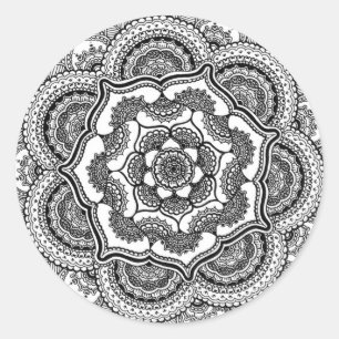 Spring Lotus Runder Aufkleber