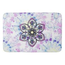 Spring Mandala Bath Mat