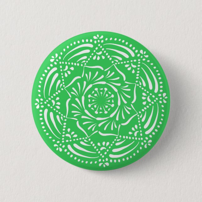 Spring Mandala Button (Vorderseite)