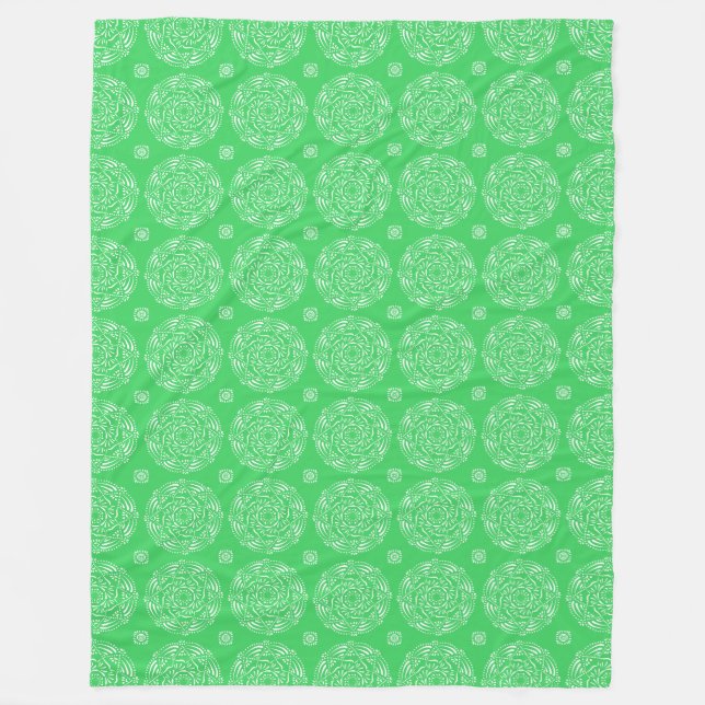 Spring Mandala Fleecedecke (Vorderseite)